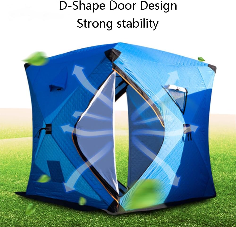 氷釣りキャンプ キャンプ テント 氷釣り用 暖かい 5-8人用